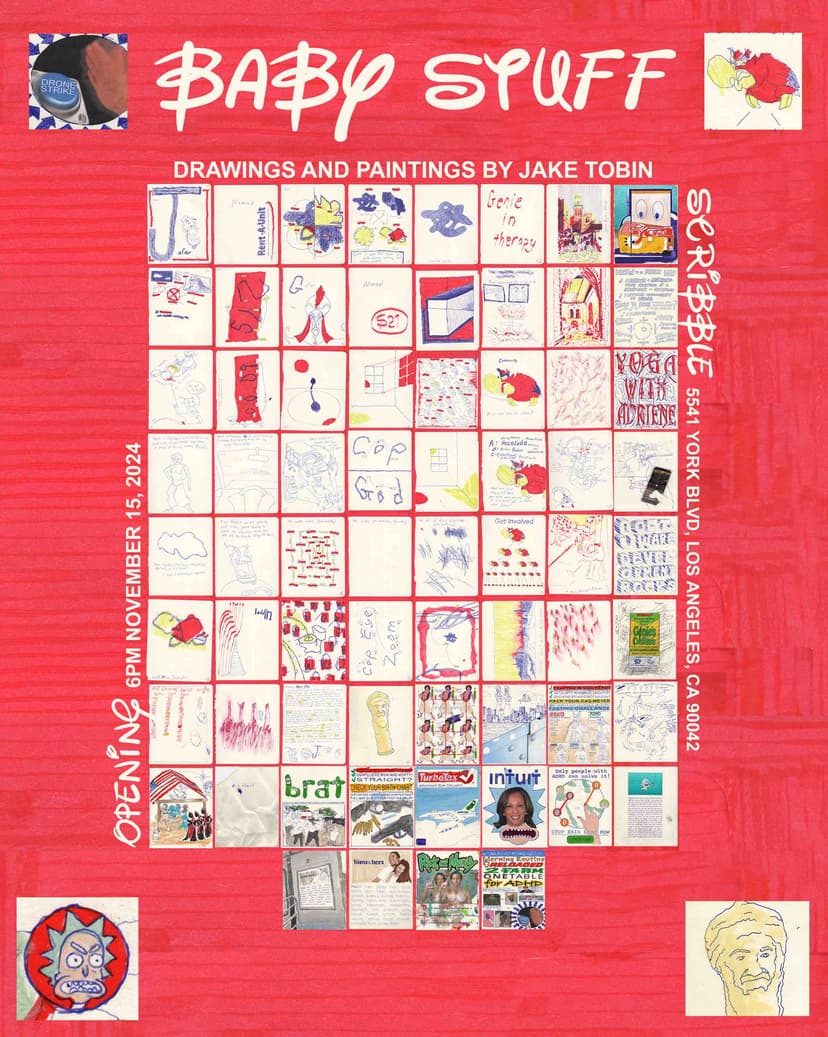 Baby Stuff exhibition flyer